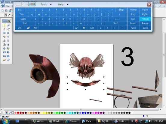 Creation of masked violater: Step 3